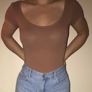 Brown bodysuit
